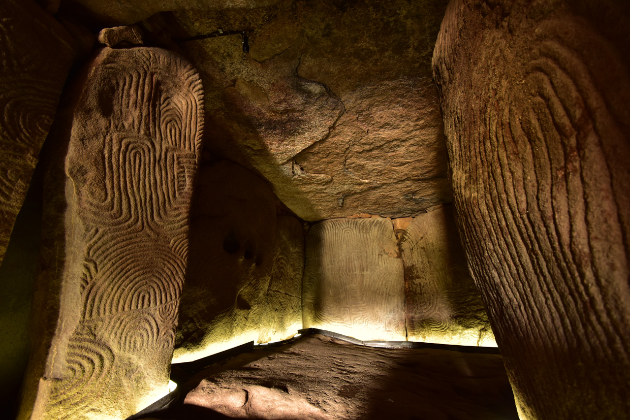 La chambre du dolmen de gavrinis